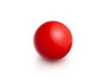 Red sphere isolated on white background. 3D illustration Royalty Free Stock Photo