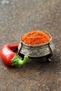 Red spice paprika pepper