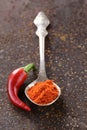 Red spice paprika pepper