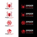 Red Spider network logo on white and black background