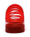 Red sping toy. Royalty Free Stock Photo