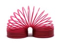 Red sping toy. Royalty Free Stock Photo