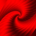 Red spiral element. Geometric Spatial Structure. Beautiful abstract background.