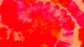 Red Spiral Tie Dye Batik. Flush Swirl Watercolor Splash. Roseate Aquarelle Texture. Coral Batik Brush Banner. Blush Dirty Art Pain