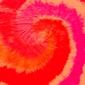 Red Spiral Tie Dye Shibori. Blush Swirl Watercolor Layer. Roseate Watercolor Print. Flush Brush Painting. Pink Artistic Dirty Canv