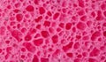Red sponge with porous texture