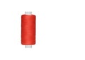 Red spool of sewing thread isolated on white background Royalty Free Stock Photo
