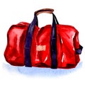 Red Sport Bag Royalty Free Stock Photo