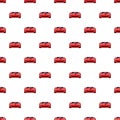 Red sport car pattern seamless Royalty Free Stock Photo