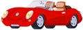 Red sport car. Vector. Stock illustration Royalty Free Stock Photo