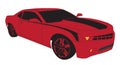 Red Sports Car detailed vector Royalty Free Stock Photo