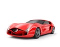 Red sports car isolated on white background Royalty Free Stock Photo