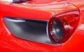 Red sports car rear light. Royalty Free Stock Photo