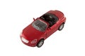 Red sports toy car with clipping path Royalty Free Stock Photo