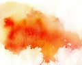 Red spot, watercolor abstract background