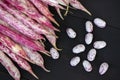 Heap of kidney red speckled beans Royalty Free Stock Photo