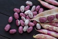 Heap of kidney red speckled beans Royalty Free Stock Photo