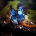 Ai Generated illustration Wildlife Concept of Red-Spotted Purple