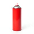 Red Spray Can Isolated on White Background Royalty Free Stock Photo