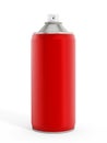 Red spray paint can Royalty Free Stock Photo