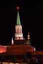 Red Square in Moscow at night. Royalty Free Stock Photo