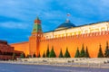 Red square with Senate palace at night, Moscow, Russia