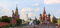 Red square and St Basil Cathedral panorama, Moscow