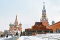 Red Square in winter, Moscow, Russia Royalty Free Stock Photo