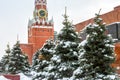 Red Square in winter, Moscow, Russia Royalty Free Stock Photo