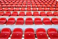 Red Stadium Seats Royalty Free Stock Photo
