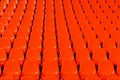 Red stadium seats background Royalty Free Stock Photo