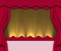 Red stage Royalty Free Stock Photo