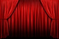 Red Stage Curtain Royalty Free Stock Photo