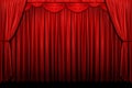 Red Stage Curtain Royalty Free Stock Photo