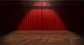Red Stage Curtain Royalty Free Stock Photo