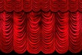 Red Stage Curtains Royalty Free Stock Photo