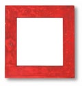 Red stained wood frame Royalty Free Stock Photo