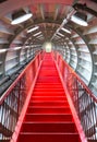 Red stairway sucessful concept