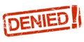 red stamp DENIED Royalty Free Stock Photo