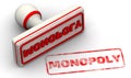 Monopoly. Seal and imprint Royalty Free Stock Photo