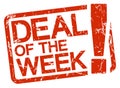 red stamp with text deal of the week