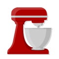 Red stand mixer cartoon illustration Royalty Free Stock Photo