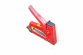 Red staple gun glyph