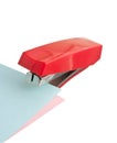 red stapler Royalty Free Stock Photo