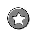 Star button icon Royalty Free Stock Photo