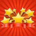 Red Stars Burst Background Royalty Free Stock Photo