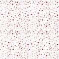 Red stars on white background seamless pattern Royalty Free Stock Photo