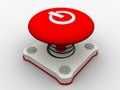Red start button Royalty Free Stock Photo