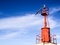 The Red Steel Lighthouse Royalty Free Stock Photo