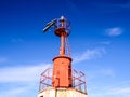 The Red Steel Lighthouse Royalty Free Stock Photo